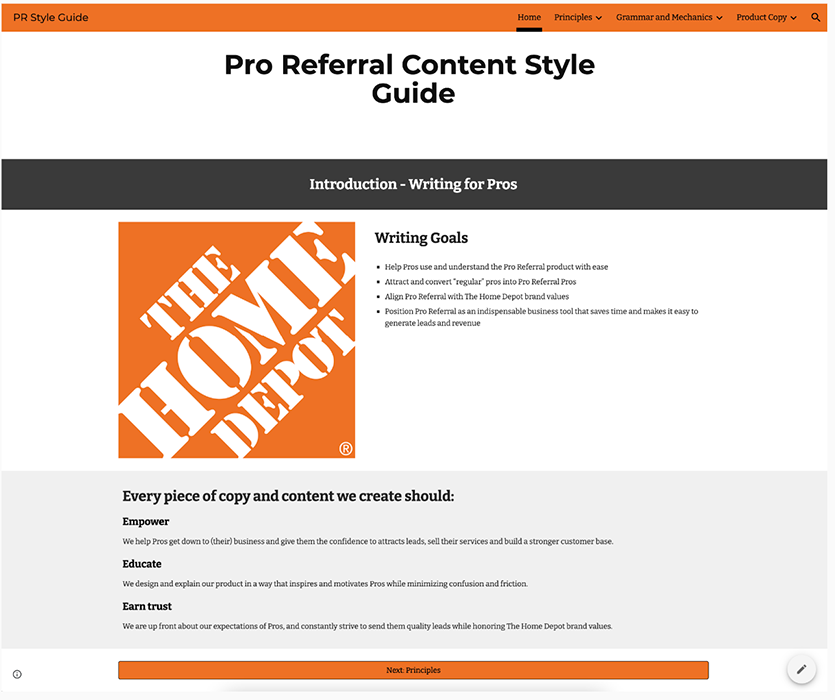 Pro Referral style guide